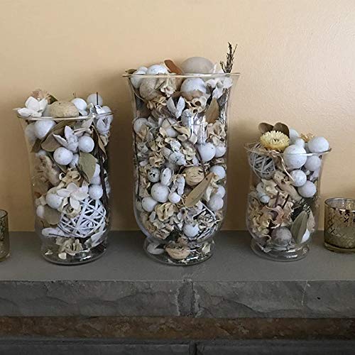 WGV Unique Bouquet Vase, 5.5" W, 8" H, Clear Short Hurricane Glass Candle Holder, Floral Planter Terrarium, Home Wedding Event Decor, 1 Piece (VHV0808) - size: Hurricane 8"H