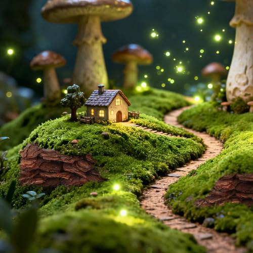 Tree Bark Base Material for DIY Model Scenes Lightweight Natural Miniature Nature Decor 1.96X1.18X0.19In Essential Architecture Model Supplies for Terrariums and Train Sets