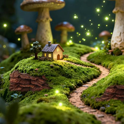 Tree Bark Base Material for DIY Model Scenes Lightweight Natural Miniature Nature Decor 1.96X1.18X0.19In Essential Architecture Model Supplies for Terrariums and Train Sets