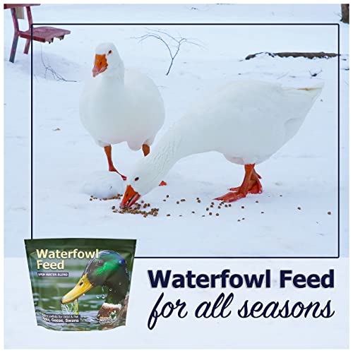 Natural Waterscapes Waterfowl Feed (5 lb) Floating Duck Food | for Wild Ducks, Pet Ducks, Geese, Swans