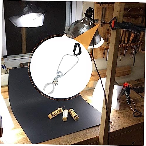 Didiseaon 1pc Reptile Lamp Clip Aluminum Alloy Fixture for Stable Pet Lighting Clamp for Reptile Lampshade Smooth Edges Easy to Install for Tanks and Terrariums
