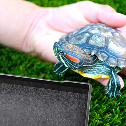 Reptile Food Water Bowl Plate Dish for Tortoise Crawl Pet Drinking and Eating Hallow Water Dish for Reptiles (Size1-S) - size: Size1-S