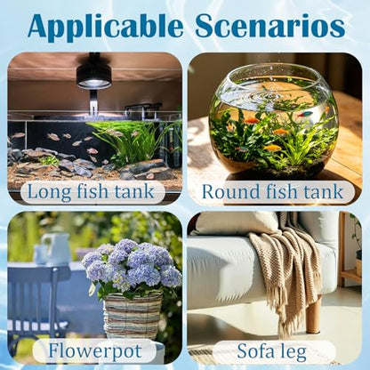 2 Pack Aquarium Leveling Mat for Under Tank 12''x 24''x 0.2'' | Fish Tank Pad Waterproof Shockproof Surface Texture Non-Slip Foam Without Adhesive Easy to Cut - size: 12''x 24''x 0.2''