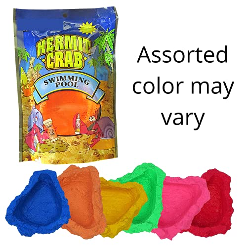 Needzo DIY Terrarium Hermit Crab Habitat Kit with Palm Tree Feeder and Swimming Pool, Bulk Reptile Starter Pack, 2 Items
