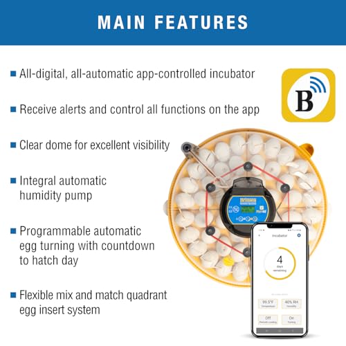 Brinsea Maxi 48 EX Connect Fully Automatic Smart Egg Incubator with App | 50+ years of innovation! Ultimate smart incubator with app-driven controls and real time alerts gives you total peace of mind