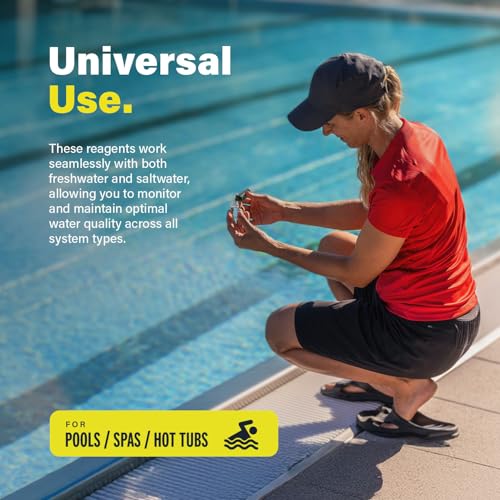 Lupo 6-in-1 Pool Test Kit Replacement Reagents | Pool Testing Kit Refill Reagents for Testing Total Chlorine, Total Bromine, pH, Base Demand, Acid Demand & Total Alkalinity | Refill Reagents ONLY - size: 6-in-1 Refill Reagents