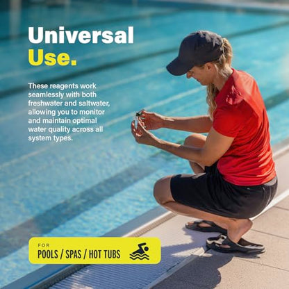 Lupo 6-in-1 Pool Test Kit Replacement Reagents | Pool Testing Kit Refill Reagents for Testing Total Chlorine, Total Bromine, pH, Base Demand, Acid Demand & Total Alkalinity | Refill Reagents ONLY - size: 6-in-1 Refill Reagents