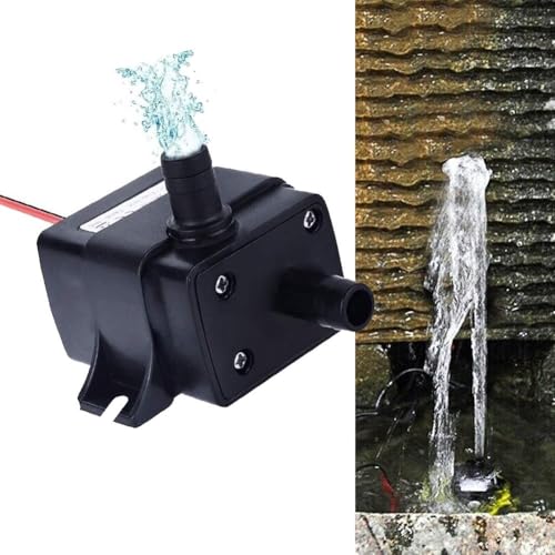 Water Pump, Submersible Fountain Pump, Quiet And Lightweight Plastic Design For Aquariums, Ponds, Fountains, Salt And Fresh Water