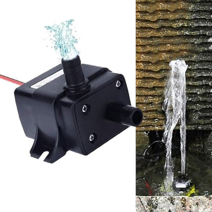 Water Pump, Submersible Fountain Pump, Quiet And Lightweight Plastic Design For Aquariums, Ponds, Fountains, Salt And Fresh Water