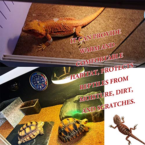 Reptile Carpet Natural Coconut Fiber, 36" x 18" Tortoise Carpet Mat for Pet Terrarium Liner, Reptile Bedding Supplies for Lizard, Snake, Chameleon, Turtle, Bearded Dragon - size: 36"x18" 1pack