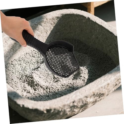 Toyvian 2pcs Cat Litter Scoop Set Sturdy Plastic Poop Shovel for Cats Reptiles Ergonomic Handle for Easy Waste Removal Durable Litter Scooper for Efficient Cleanup