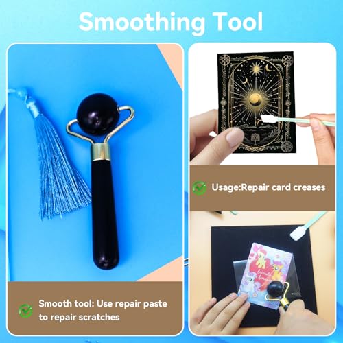 Luxiys 174 Pcs Trading Card Cleaning Care Tool Accessory Kit, Sports Card Care Flattening Cleaning Kit