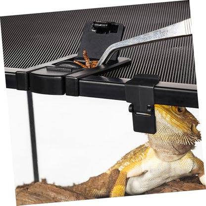 ORFOFE 6Pcs Reptile Feeding Tank Buckle Latch Durable Escape Lock for Turtle Terrarium Lightweight and Reliable Buckle for Secure Enclosure Setup for Amphibians