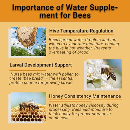 Bifeaw 4 Packs Bee Watering Station for Garden - 7.87 inch Pollinator Watering Station - Butterfly Feeder