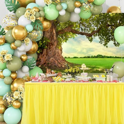 6x4ft Polyester Huge Tree Backdrop Rural Scenery Field Spring Summer Countryside Outdoor Picnic Background Nature Backdrop for Wedding Photos Nature Backdrops Vacation Photo Wallpaper - size: 6x4ft
