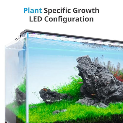 NICREW ClassicLED Plus LED Aquarium Light with Timer, 10 Watts, for 12 to 18 Inch Fish Tank Light, Daylight and Moonlight Cycle - size: 12 - 18 in