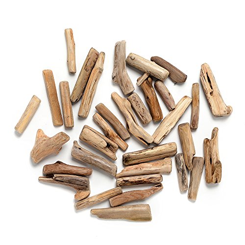 Driftwood Pieces for Crafts Frames Wreath Surf Art Beach Decor (1" - 4", 8OZ, 55pcs)