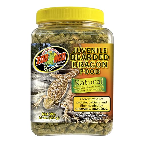 Zoo Med Laboratories Bearded Dragon Juvenile Soft-Moist Pellet Food, 10-Ounce