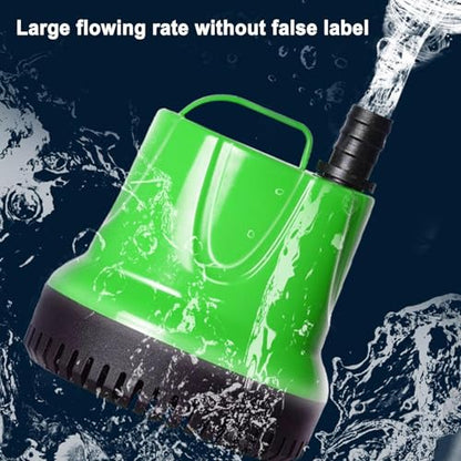 Submersible Aquarium Pump Quiet Filter System Circulation Device | Fountain Water Pump Suction Cup Drainage for Outdoor Garden Pool Sump Hydroponic Irrigation Terrarium