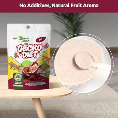 Gecko Food, Fruit Mix Fig and Insects Gecko Diet 2 oz