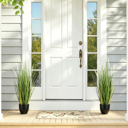 2-Pack 3FT Artificial Plants with Pot | Safe & Pet Friendly, Natural Looking Plants Artificial Decor for Home, Office, Patio, Wedding, Housewarming Decor Gift - size: 90cm