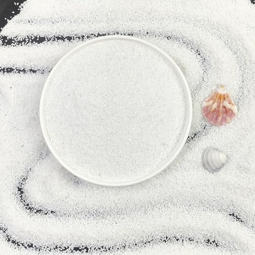 FANTIAN Aquarium White Sand, 10 lbs Fish Tank Sand | Aquarium Substrate Gravel, Safe for Fish Tank, Shrimp, Turtle, Terrariums, Aquatic, Plant, Fire Pits, Candle, Vase, Crafts - color: White-XXS, size: 10 LB