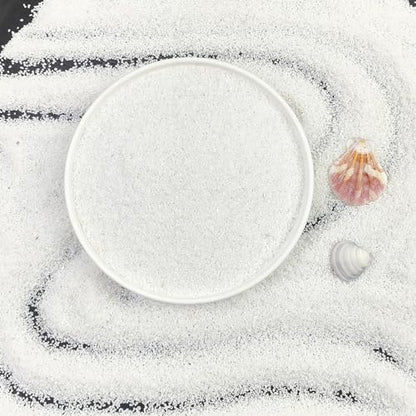 FANTIAN Aquarium White Sand, 10 lbs Fish Tank Sand | Aquarium Substrate Gravel, Safe for Fish Tank, Shrimp, Turtle, Terrariums, Aquatic, Plant, Fire Pits, Candle, Vase, Crafts - color: White-XXS, size: 10 LB