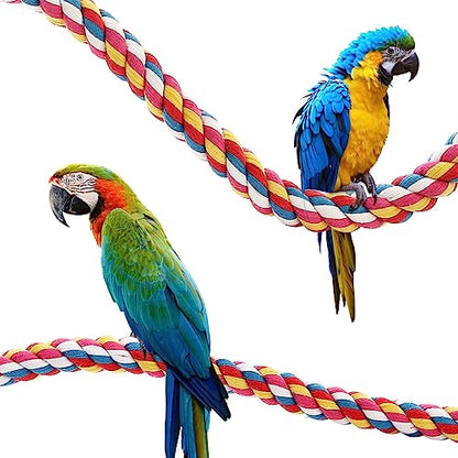 Bird Rope Perches,Parrot Toys 41 inches Rope Bungee Bird Toy (41 inches)[1 Pack] - size: 41 inches