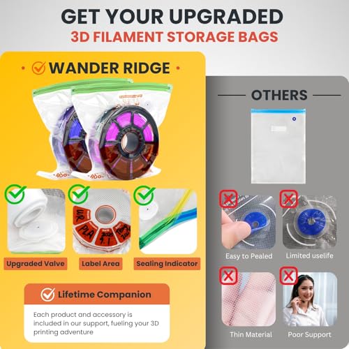 3D Printer Filament Storage Bags – Vacuum, Moisture-Proof & Dustproof, Humidity Resistant, Reusable (13 x 15 Inches, 30 Bags Only) - style: 30 Bags