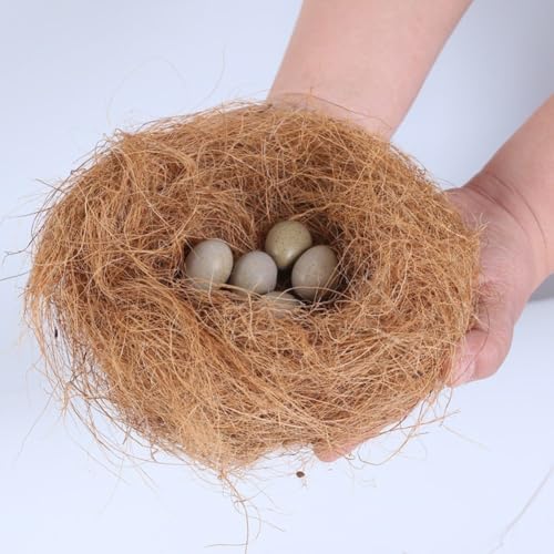 Husk Fiber for Reptile Cave Bedding, Natural Fiber for Bird Nest Coir Burrowing & Resting Vivarium Accessory for Hermit, Geckos, Hamsters