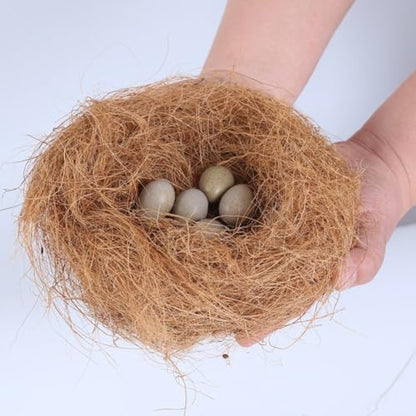 Husk Fiber for Reptile Cave Bedding, Natural Fiber for Bird Nest Coir Burrowing & Resting Vivarium Accessory for Hermit, Geckos, Hamsters