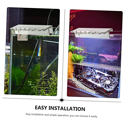 LIOOBO Aquarium Cleaning Tool Holder Acrylic Water Grass Stand Fish Tank Organizer