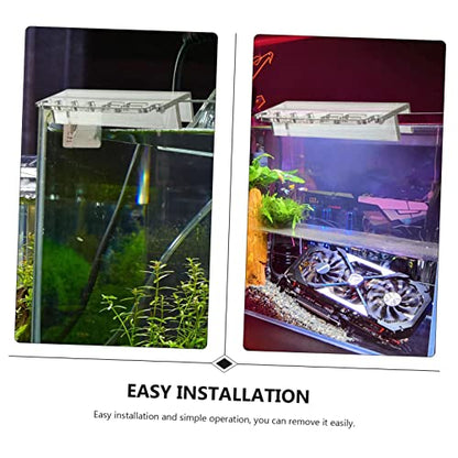 LIOOBO Aquarium Cleaning Tool Holder Acrylic Water Grass Stand Fish Tank Organizer