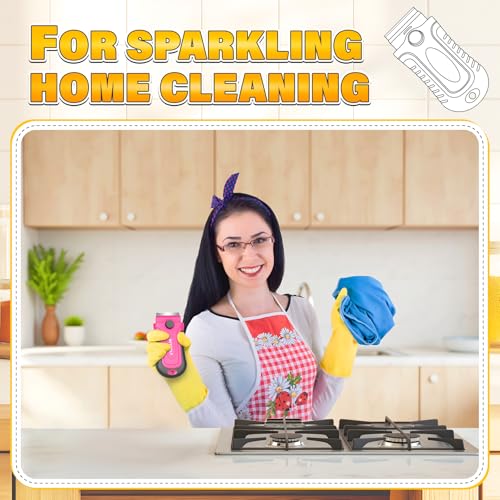 DIYSELF 2 Pack Razor Scrapers with 30 Extra Razor Blades, Stove Top Cleaner | Stove Top Cleaner for Glass Cooktops, Ovens, Windows and Metal, Razor Blade Scrapers for Labels, Decals, Glue and Grime - color: Pink, size: 2 Pack