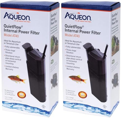 Aqueon Quietflow Internal Power Filter (Pack of 2) - size: 1 Count (Pack of 2)