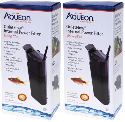 Aqueon Quietflow Internal Power Filter (Pack of 2) - size: 1 Count (Pack of 2)