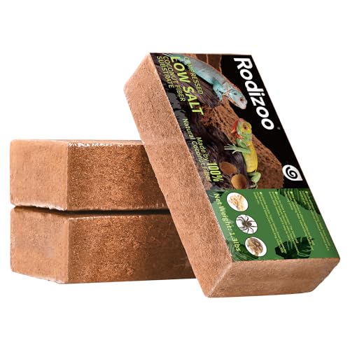 3 Pcs Organic Coconut Fiber Substrate, Biodegradable 100% Natural Coco Soil Brick, Multipurpose Eco-Friendly Terrarium Bedding for Reptiles, Tortoise, Bearded Dragon, Gecko, Snake & Amphibians - size: 3 Pcs