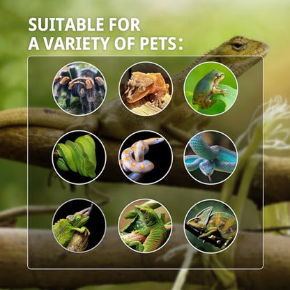 67 Gallon Tall PVC Reptile Enclosure,24"x18"x36" Reptile Tank Large Terrarium for Arboreal Reptile,Snake,Ball Python,Gecko,Frog,Lizard,Chameleon with Front Sliding Door,Screen Ventilation - size: 24x18x36 inch