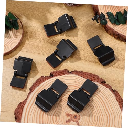 Luxshiny 6pcs Reptile Tank Buckles Escape Latches for Glass Terrariums Feeding Boxes Lightweight Plastic Locks for Turtle Scorpion Cricket Crab Enclosures