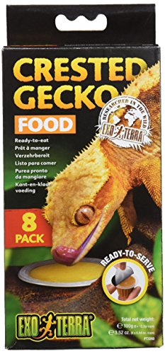 Exo Terra Crested Gecko Food – Ready-to-Eat, Nutritious Gecko Diet with Real Fruits & Protein, Supports Bone Strength & Egg-Laying, Single-Serve Cups for Freshness, Ideal for Fruit-Eating Geckos,8 PK | Nutritious Gecko Diet with Real Fruits & Protein, Sup