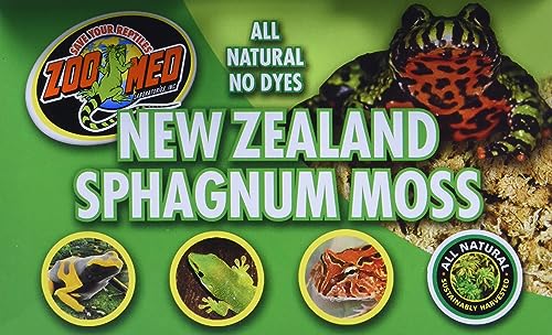 Zoo Med New Zealand Sphagnum Moss (Pack of 2) - size: Single Pack (Pack of 2)