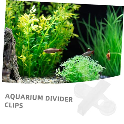 BESPORTBLE 20pcs Aquarium Divider Clips Durable Glass Suction Cups for Fish Tank Isolation Easy Installation Secure for Aquatic and Reptile Enclosures