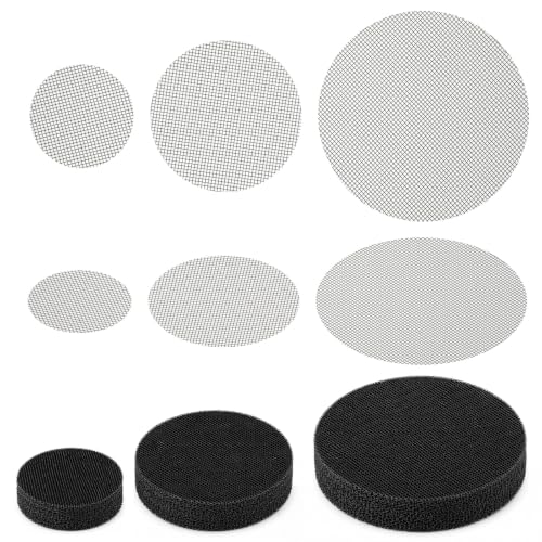 150PCS Plant Pot Drainage Hole Screens, Plant Pot Hole Mesh Pads Round Flower Pots Drainage Covers Prevent Soil Loss Bonsai Bottom Grid Mat for Succulents Bonsai, Indoor Plants & Repotting(2/3/4 Inch)