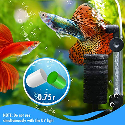 BESEDER Biocapsules Fish Tank Water Cleaner, Biostarter, 10-Capsule Pack Provides Up to 6 Months of Water Care for 20-25 Gallon Freshwater & Sea Aquariums, Helps Break Down Inanimate Organic Waste - size: FTWC