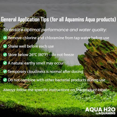 Aqua H2O Aquarium Water Conditioner - 100ml / 3.38 fl oz - Supports Fish Protective Coat & Natural Well-Being - Safe for Freshwater & Saltwater Tanks - size: 100ml/3.38fl oz