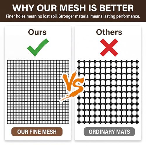 15 Pcs Flower Pot Hole Mesh Pad, 11.8 X 7.8 Inch Mesh Sheet Plastic Eye Meshs Bonsai Meshes Drainage Screens Plant Screen Meshes Bottom Grid Mat for Preventing Soil Leakage DIY