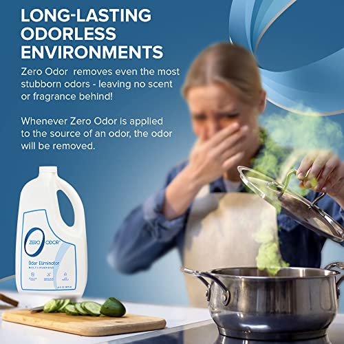Zero Odor - Multi-Purpose Strong Odor Eliminator for Home, Office, Car, Bathroom, Hotel, Room Deodorizer, and Odor Neutralizer, 64oz Refill - size: 64 Fl Oz (Pack of 1)