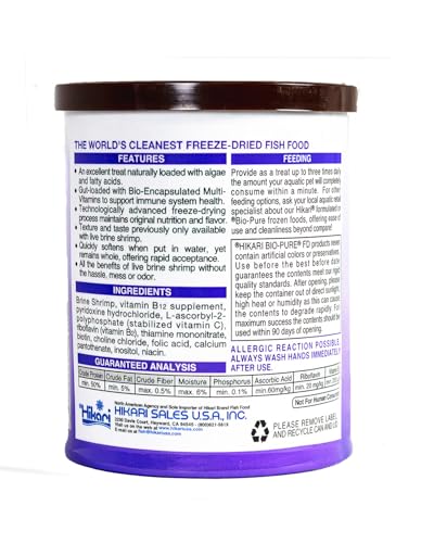 Hikari Bio-Pure Freeze Dried Brine Shrimp for Pets, 0.42-Ounce