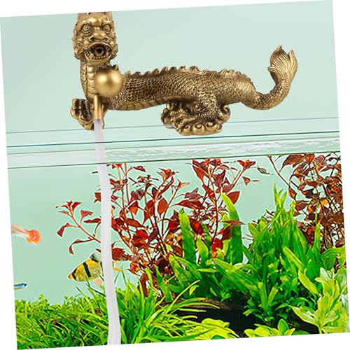 Chinese Dragon Waterfall Fountain Spitter Decoration for Aquariums Elegant Design Energy Efficient for Zen Garden and Fish Tank Accents