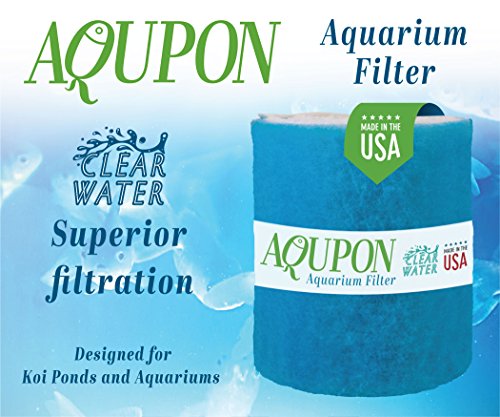 Aquarium Filter Media Pad - Cut to Fit Roll (Dye-Free/Blue Bonded) 0.75 Inch Thickness (6 ft, Blue) - color: Blue, size: 6 ft
